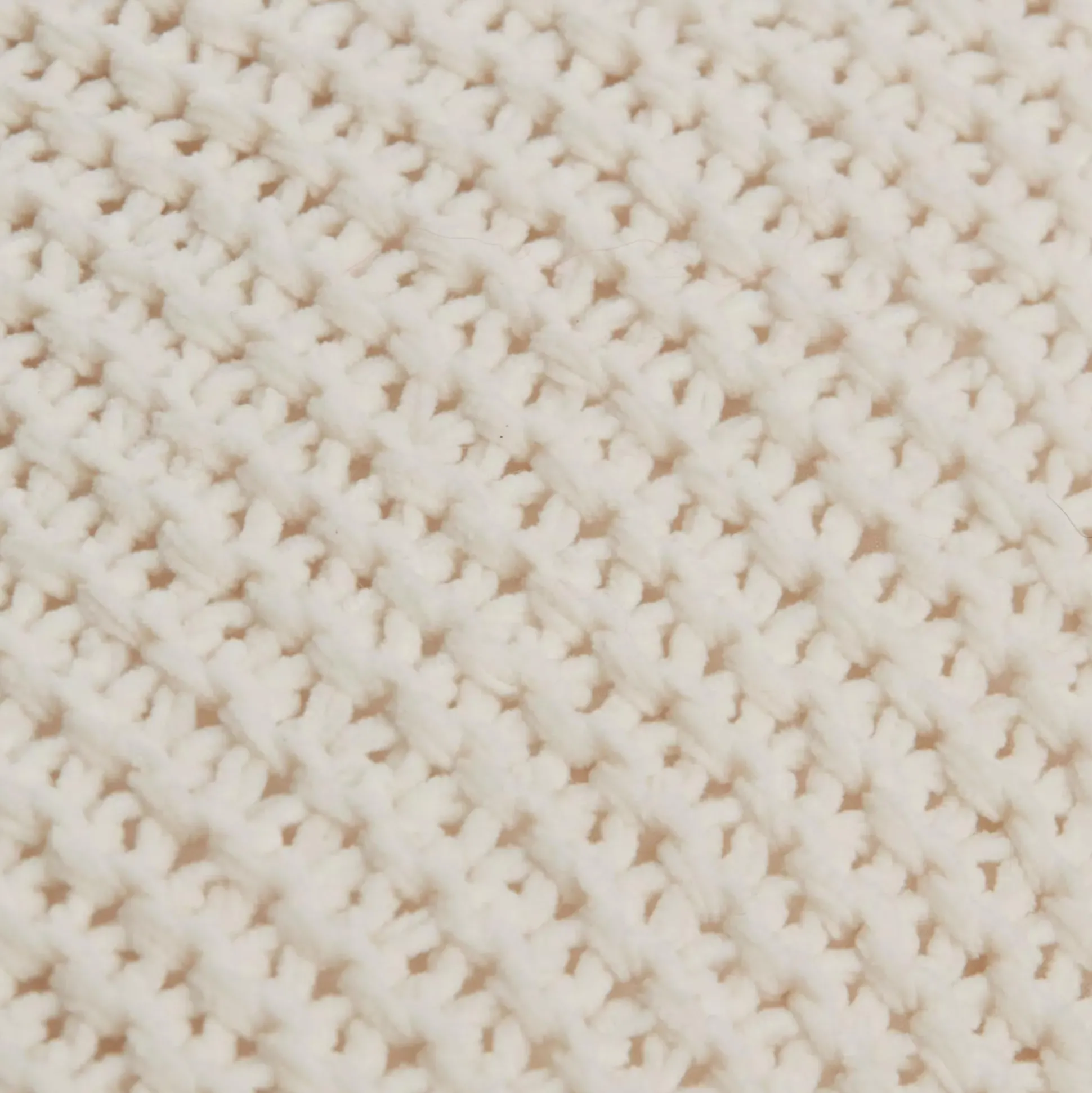 White Lonny Knit Throw Pillow