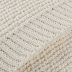 White Lonny Woven Throw