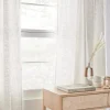 White Nuk Back-Tab/Rod-Pocket Curtain