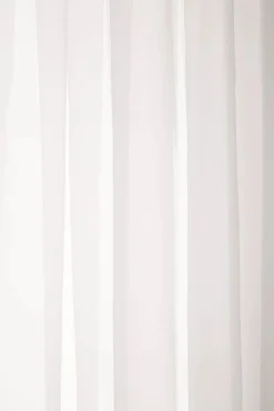 White Rod Pocket Sheer Curtain