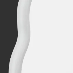 White Scalloped Mirror