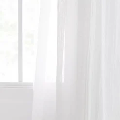 White Wavy Sheer Curtain
