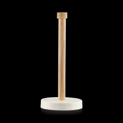 Wood and Metal Paper Towel Holder