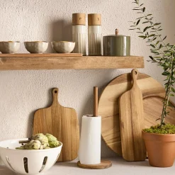 Wood Paper Towel Holder