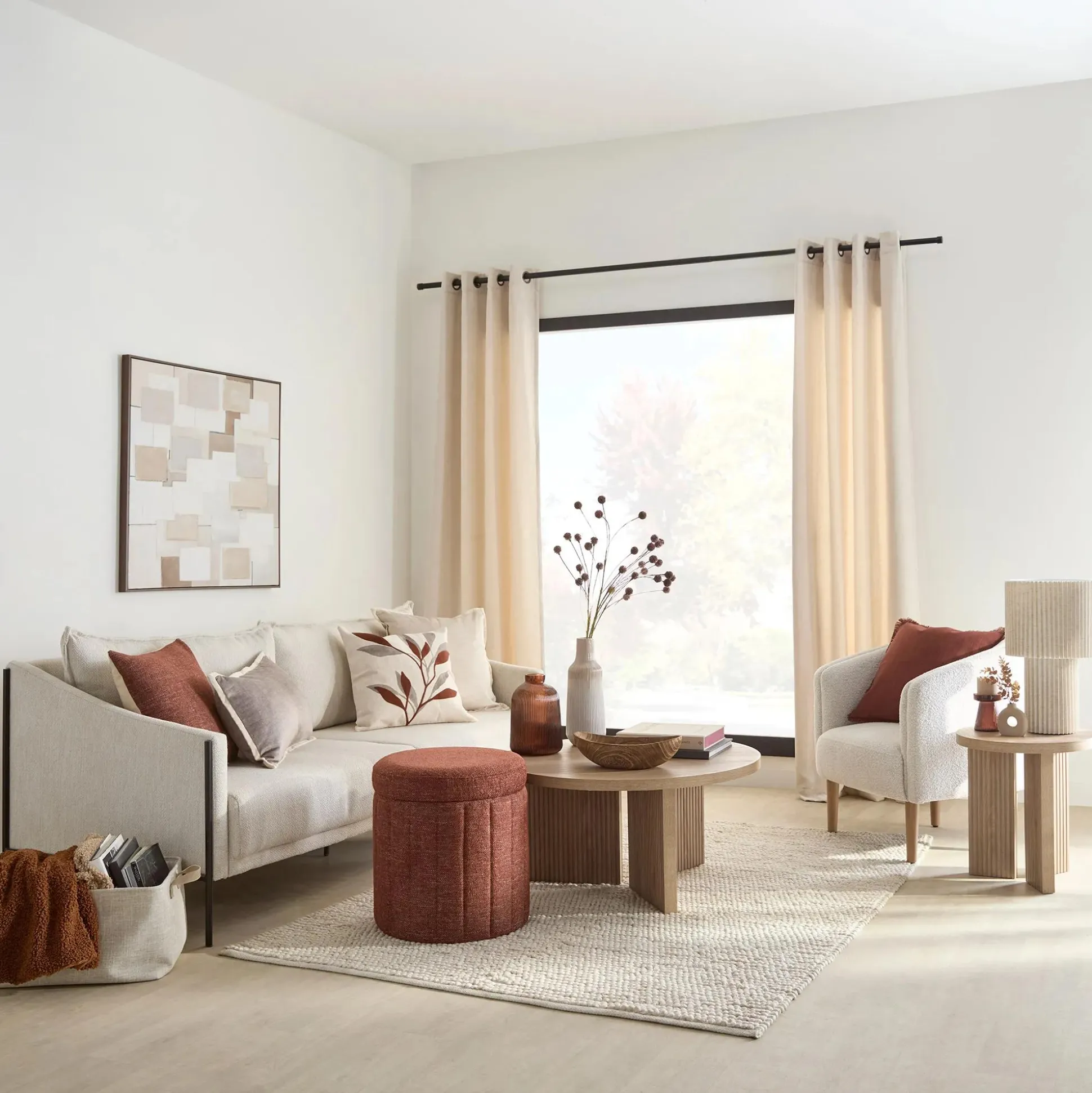 Wooden Round Coffee Table