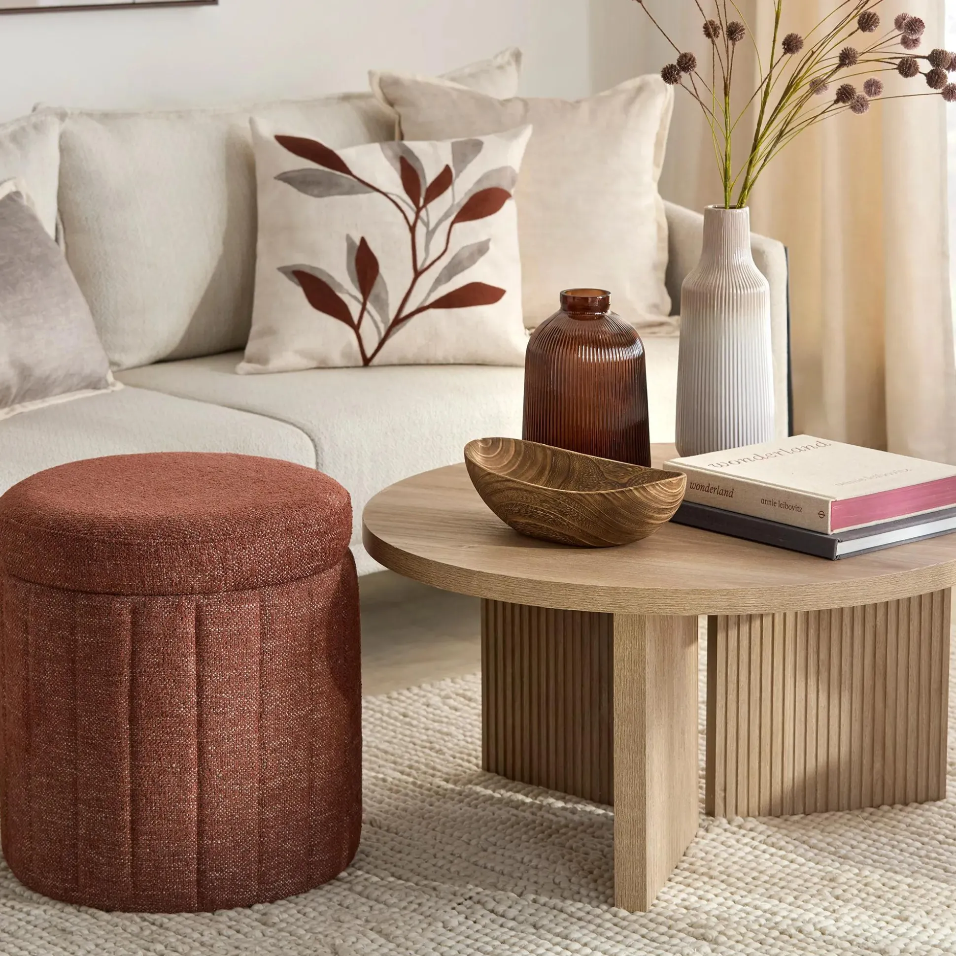 Wooden Round Coffee Table