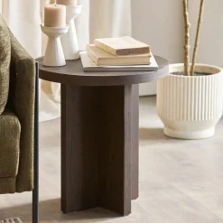 Wooden Round Side Table