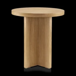 Wooden Round Side Table